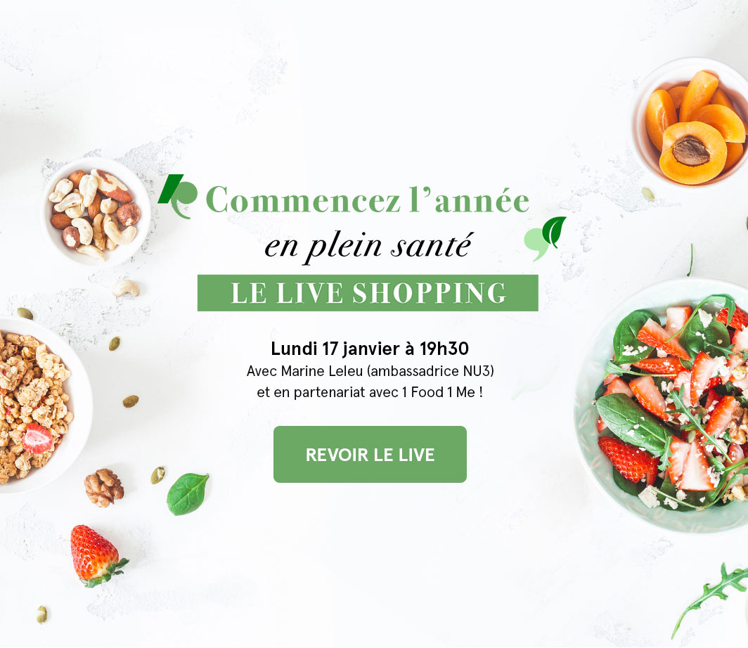 Live shopping nutrition (replay) Adresse Web externe