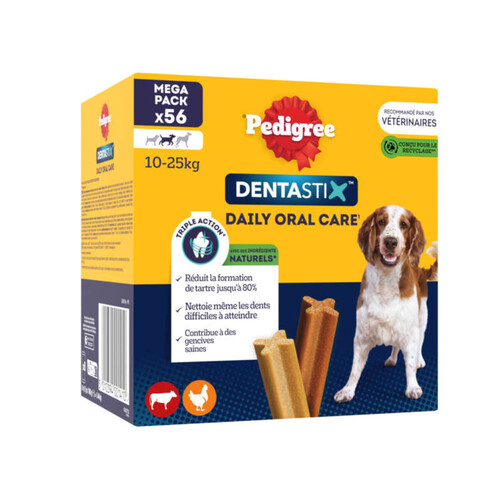 Pedigree Dentastix Bâtonnets pour chien moyen 1,44kg