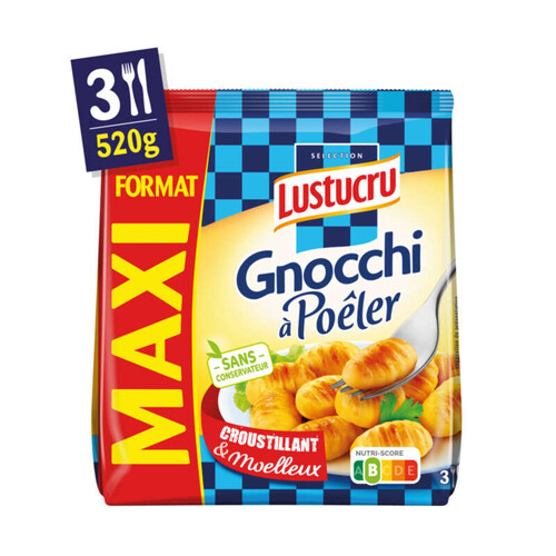 Lustucru gnocchi a poêler format maxi 520g