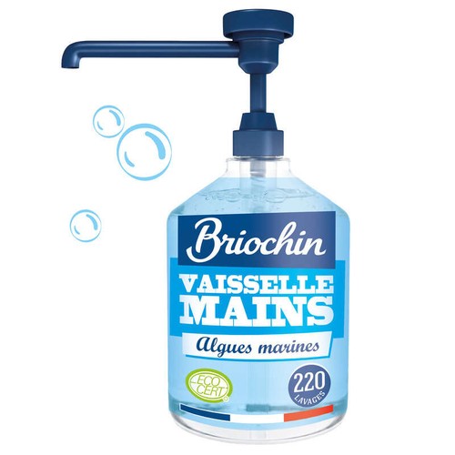 Briochin Liquide Vaisselle Mains au Savon Noir & Algues marines 500ml
