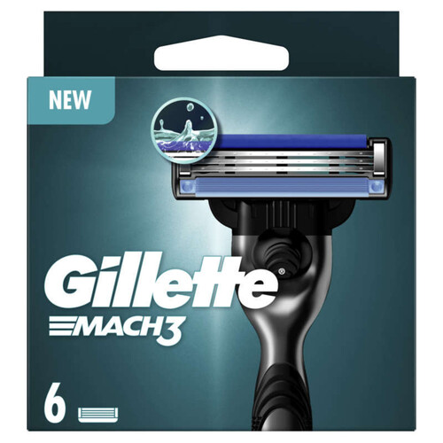 Gillette Mach3 Lames De Rasoir x6