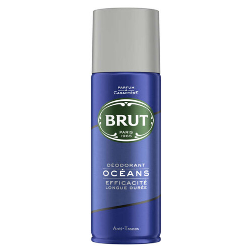 Brut Déodorant Homme Spray Antibactérien Oceans 200ml