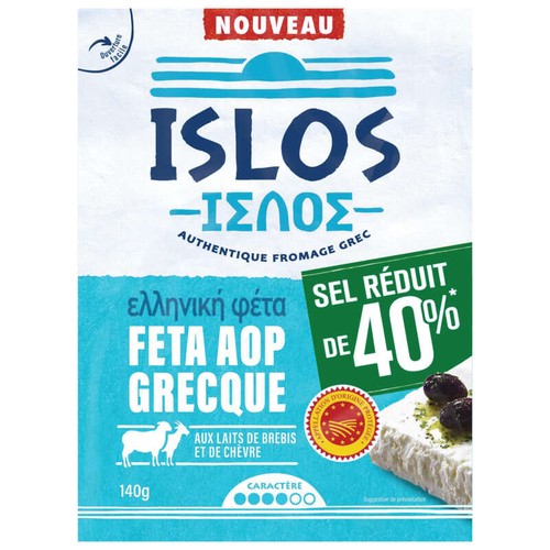 Islos Féta Aop Grecque Réduit en Sel 140g