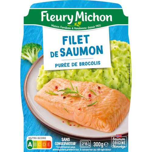 Fleury Michon Filet de Saumon Purée de Brocolis 300g