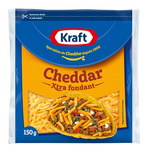Kraft Cheddar Râpé EXTRA Fondant 150g