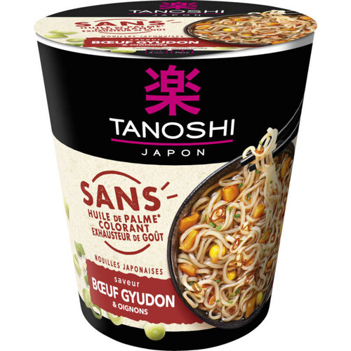 Tanoshi Tano Cup Nouilles Boeuf Sans Color 64G
