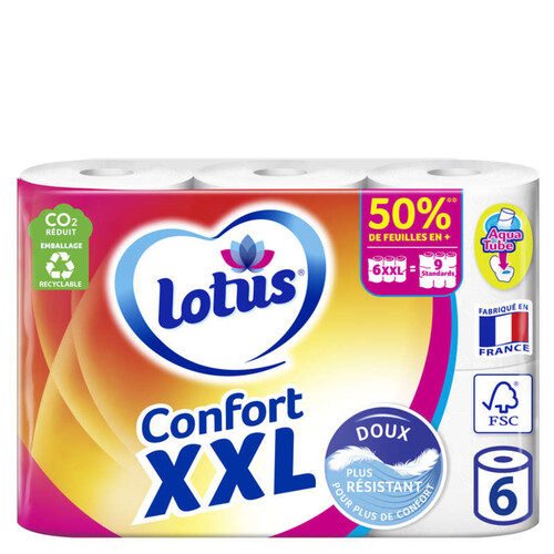 Lotus Papier Toilette XXL x6 rouleaux.