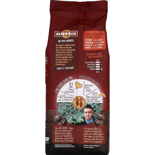 Alter Eco Cafe Grain Perou bio 500g