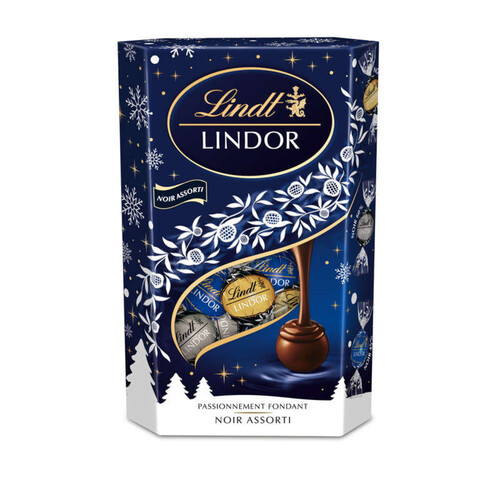 Lindt Cornet Lindor Noir Assorti 337 G