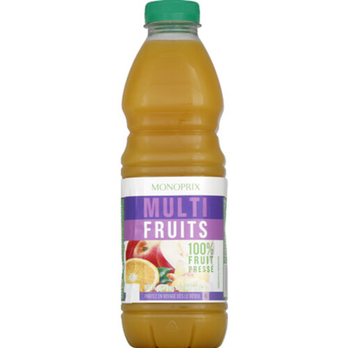 Monoprix Jus multifruits de jus et de purées 100% fruit pressé 1L