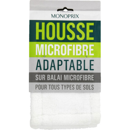 Monoprix Housse Microfibre Adaptable Balai Microfibre