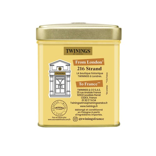 Twinings Thé Original Earl Grey, Aromatisé À La Bergamote 200g