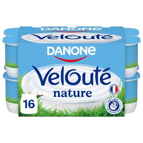 Danone Velouté Yaourt Brassé nature 16x125g