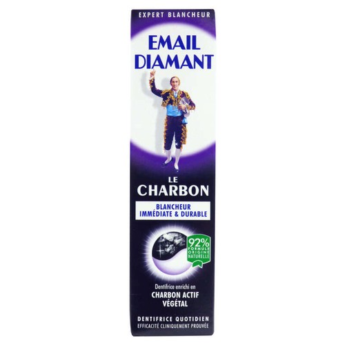 Email Diamant Le Charbon Dentifrice Blancheur Immédiate & Durable 75Ml
