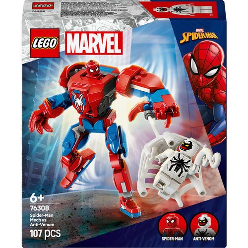 LEGO Marvel Robot de Spider-Man contre Anti-Venom 6+