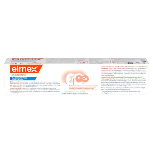 Elmex Dentifrice Anti-Caries Blancheur Douce 75ml