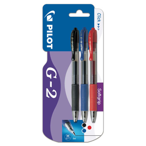 PILOT Stylo bille à encre gel G2 07 pointe moyenne blanc pastel x 12 - Stylo  & feutre - LDLC