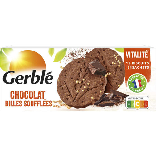 Gerblé Biscuit Quinoa Cacao, Aux Germes De Blé & Maïs 132G