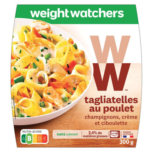 Weight Watchers Tagliatelles au poulet, champignons, crème 300g