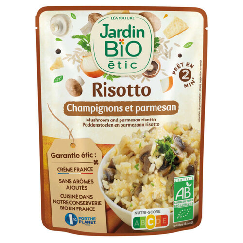 Jardin Bio risotto champignon et parmesan 220g