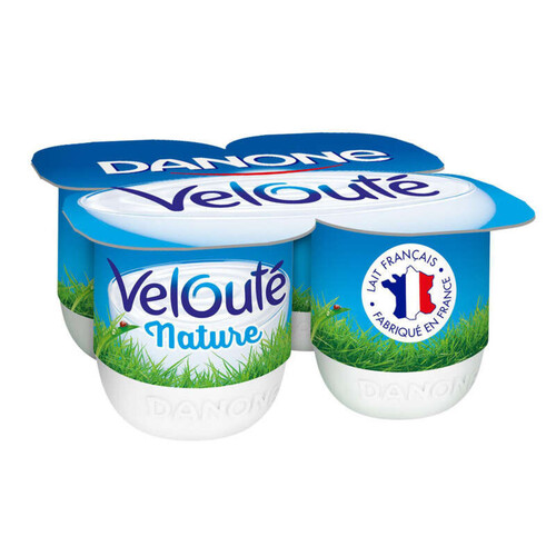 Danone Velouté Yaourt Brassé Nature 4x125g