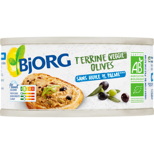 Bjorg Terrine Végétale Olives Bio 125G