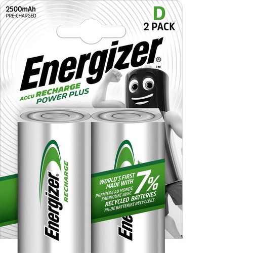 Energizer Piles Rechargeables Power Plus HR20 2500 mAh x2