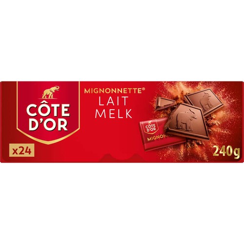 Côte d'Or Mignonnettes Tablette Chocolat au Lait 24x10g