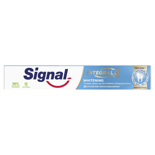 Signal integral 8 dentifrice blancheur prébiotique 75ml