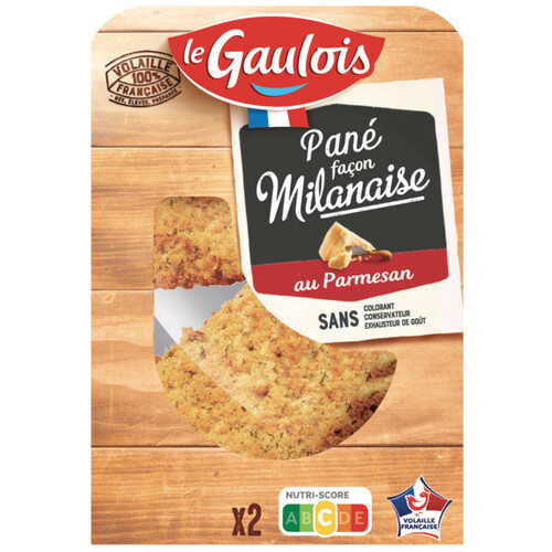 Le Gaulois Panés Milanaise Au Parmesan x2 200g