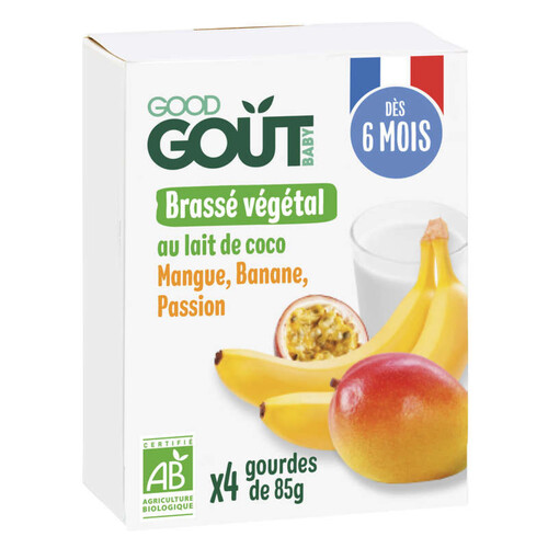 Good Goût Brassé Coco Mangue Banane Passion 4 x 85g