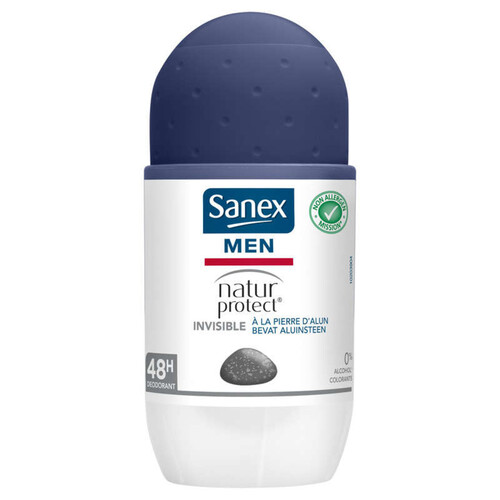 Sanex men déodorant natur protect bille invisible 48h - 50ml