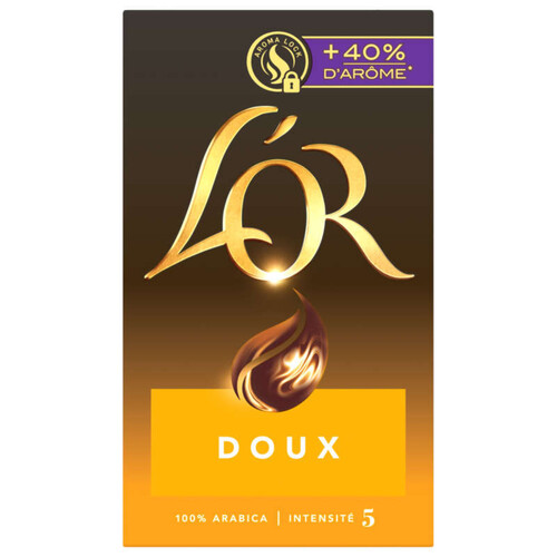 L'Or Café moulu Doux 100% Arabica intensité 5 250g