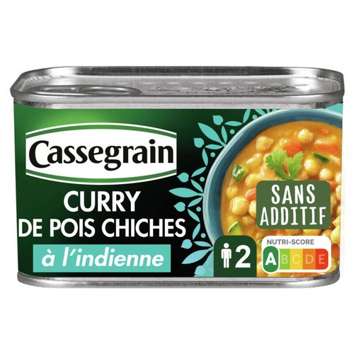 Cassegrain Curry de pois chiches a l'indienne 430g