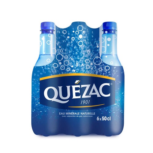 Quezac Eau Minérale Gazeuse Nature 6x50cl