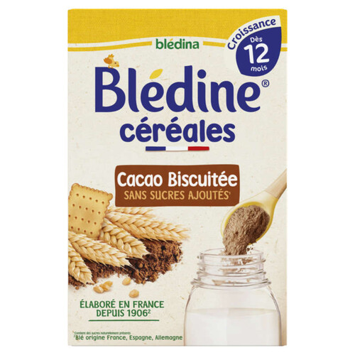 Blédina Préparation Céréales Instanées Saveur Choco Biscuitée 400g