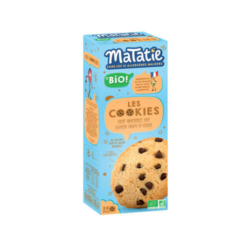 Matatie Cookies Aux Pépites De Chocolat Bio 160G