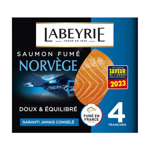 Labeyrie saumon atlantique Le Norvège 4 tranches 130g