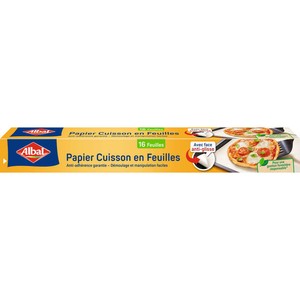 Albal Papier Cuisson 16 feuilles Anti-adhérent