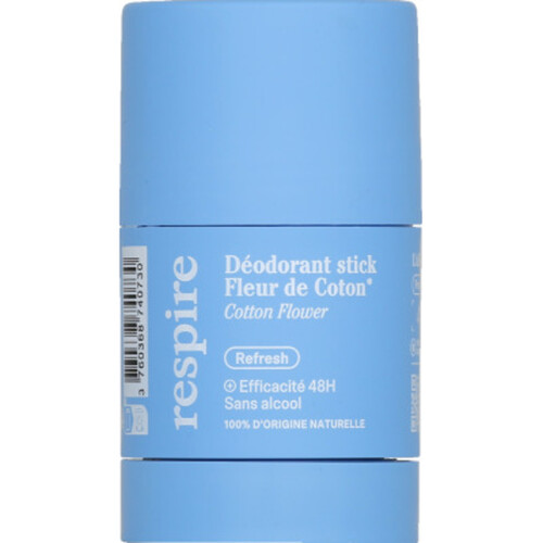 Respire Déodorant stick fleur de coton 50g