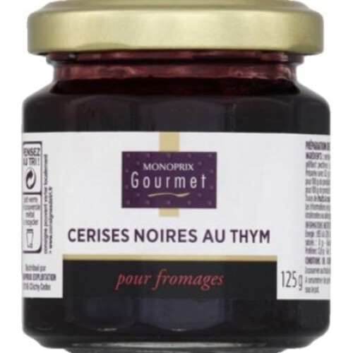 Monoprix Gourmet Préparation À La Cérise Noire Et Au Thym Pour Fromage 125G