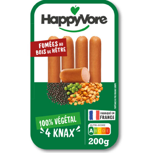 Happyvore 4 knax végétales & gourmandes 200g