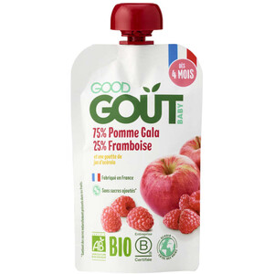 Good Goût Gourde Pomme Framboise Bio 120g