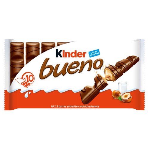 Kinder Bueno Barre Chocolatée Chocolat au Lait x10 430g