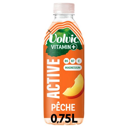 Volvic Vitamin + Active Saveur Pêche 75cl