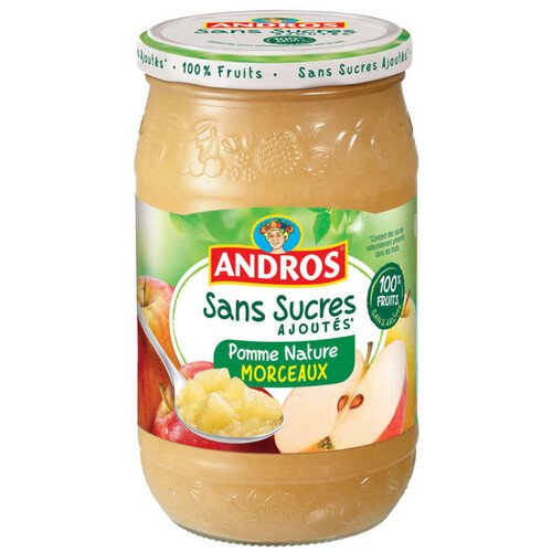 Andros Compote Pomme Nature, Sans Sucres Ajoutés 695G