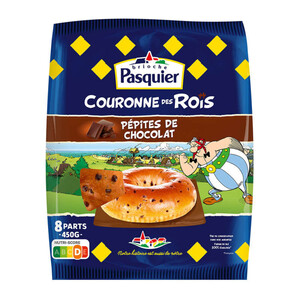 Galette des Rois Chocolat et éclats de noisette - Brioche Pasquier - 400 g