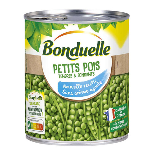 Bonduelle Petits Pois Sans Arôme 800g