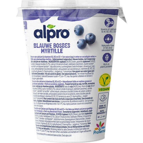 Alpro Yaourt Soja myrtille 500g