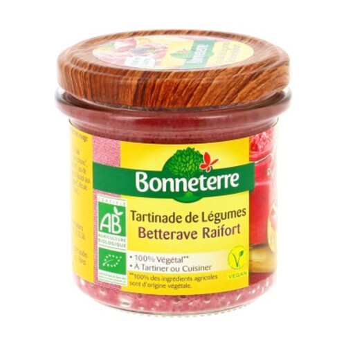 [Par Naturalia] Bonneterre Tartinade De Légumes - Betterave Raifort 135G Bio